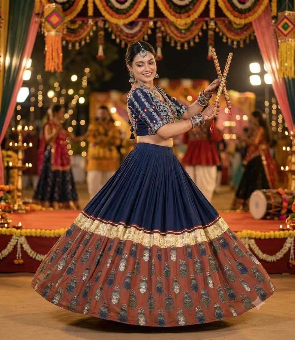 Rayon Embroidered Lehenga