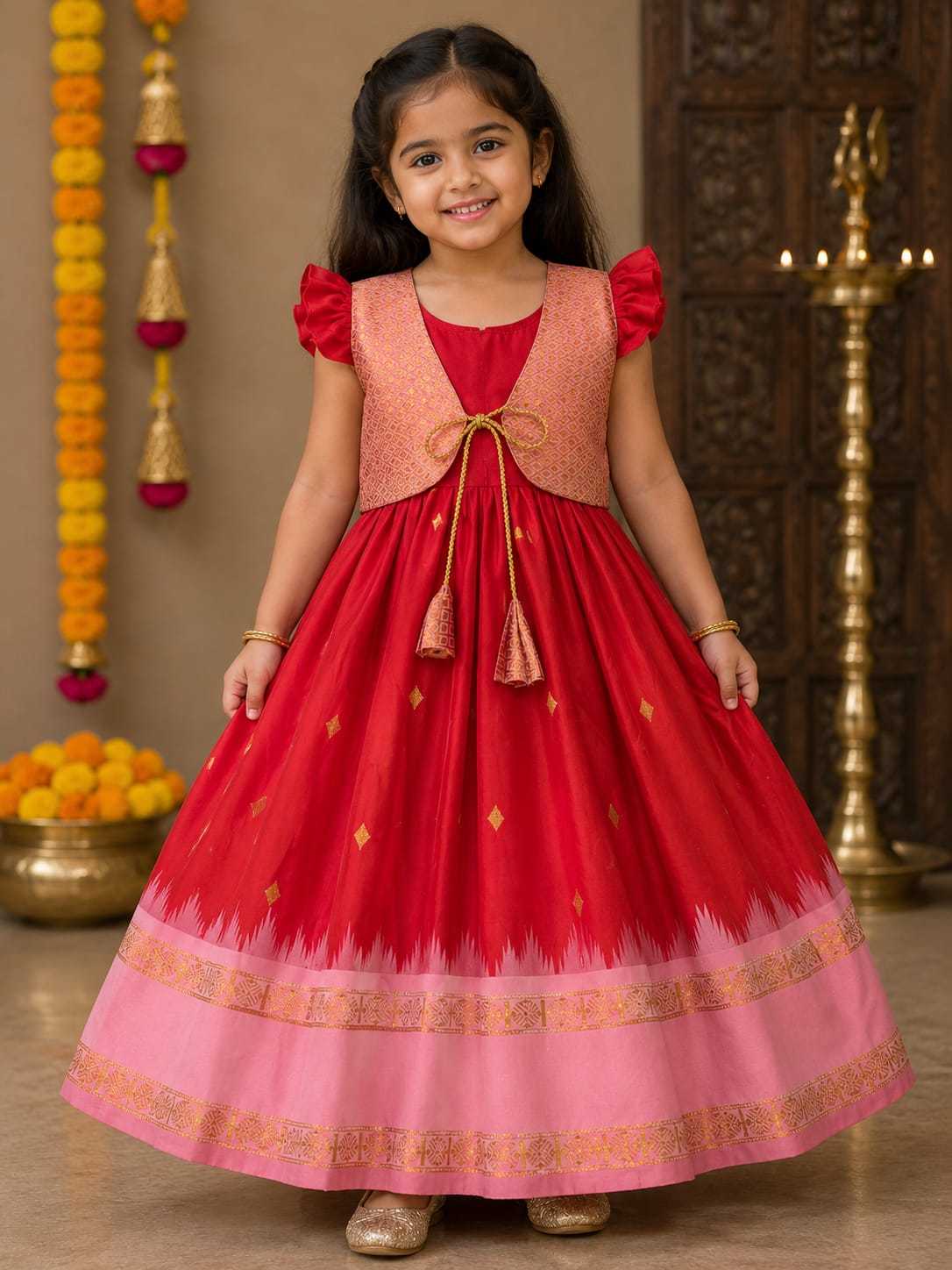 Koti Soft Silk Kids Gown