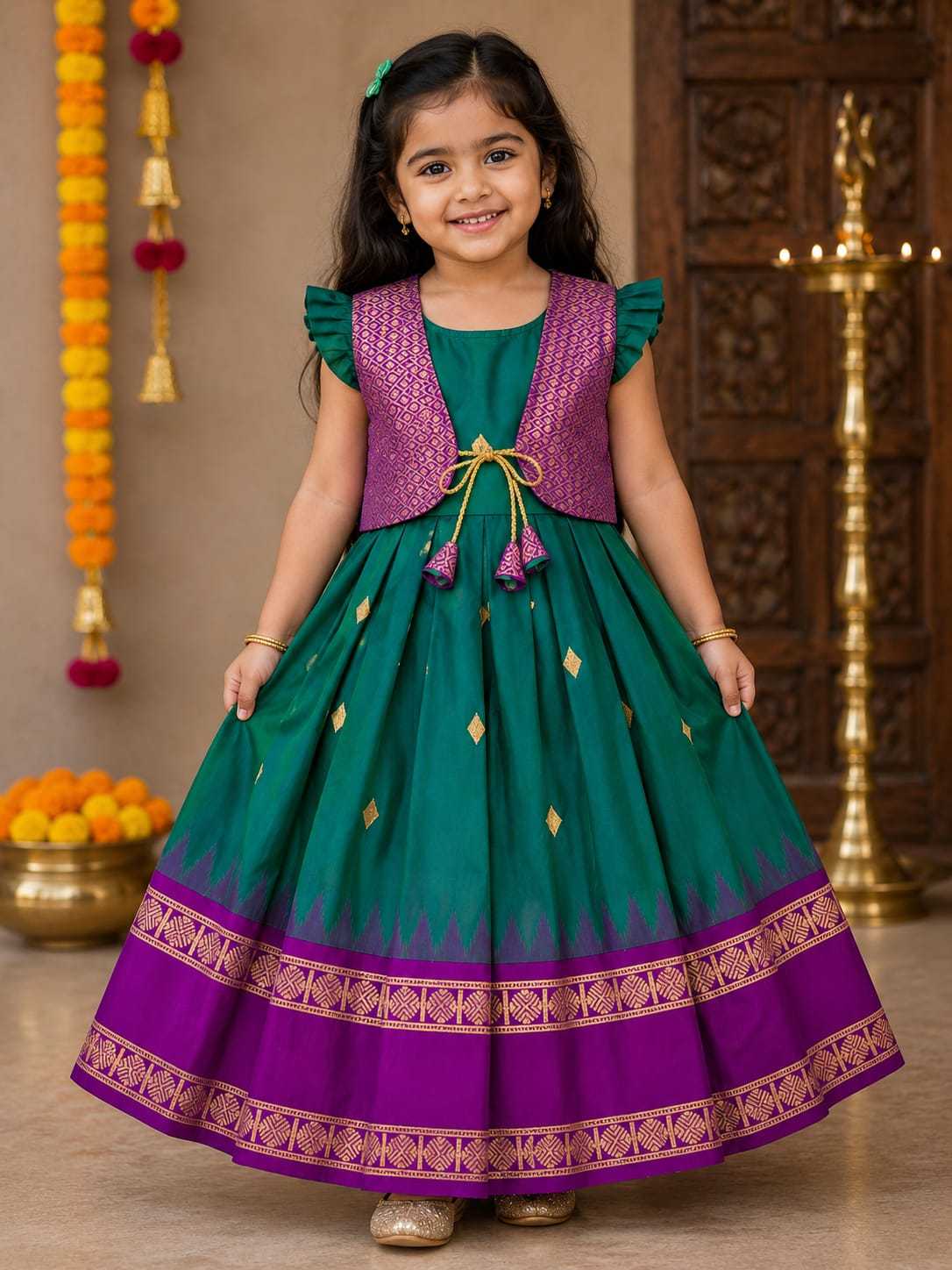 Koti Soft Silk Kids Gown