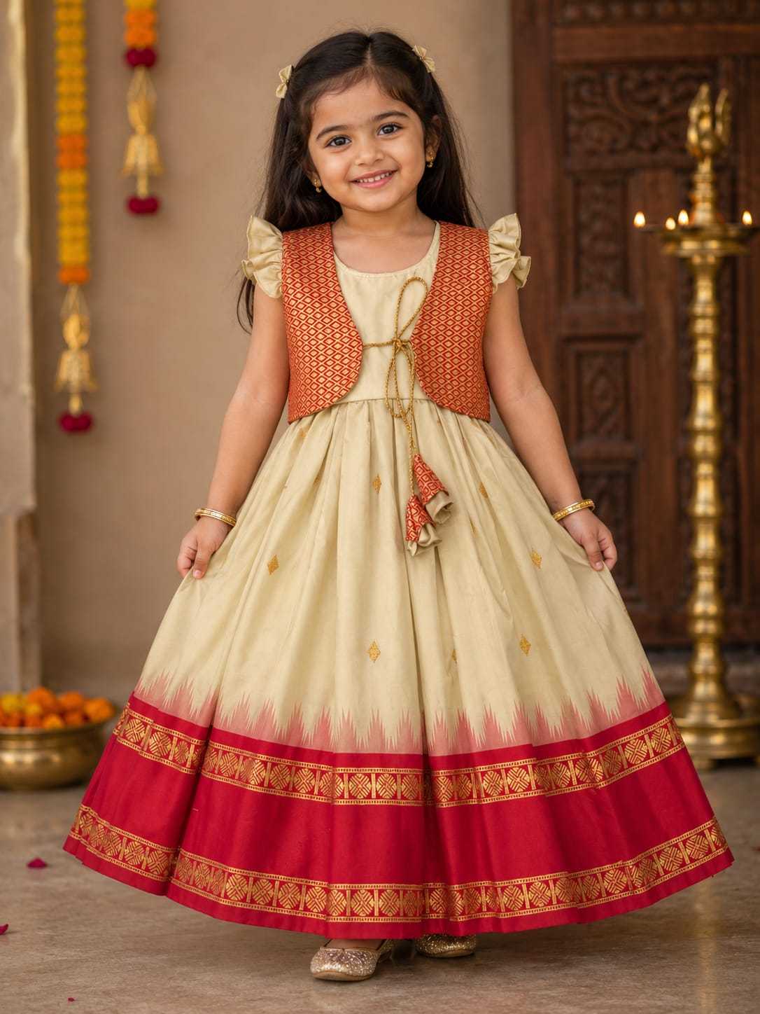 Koti Soft Silk Kids Gown