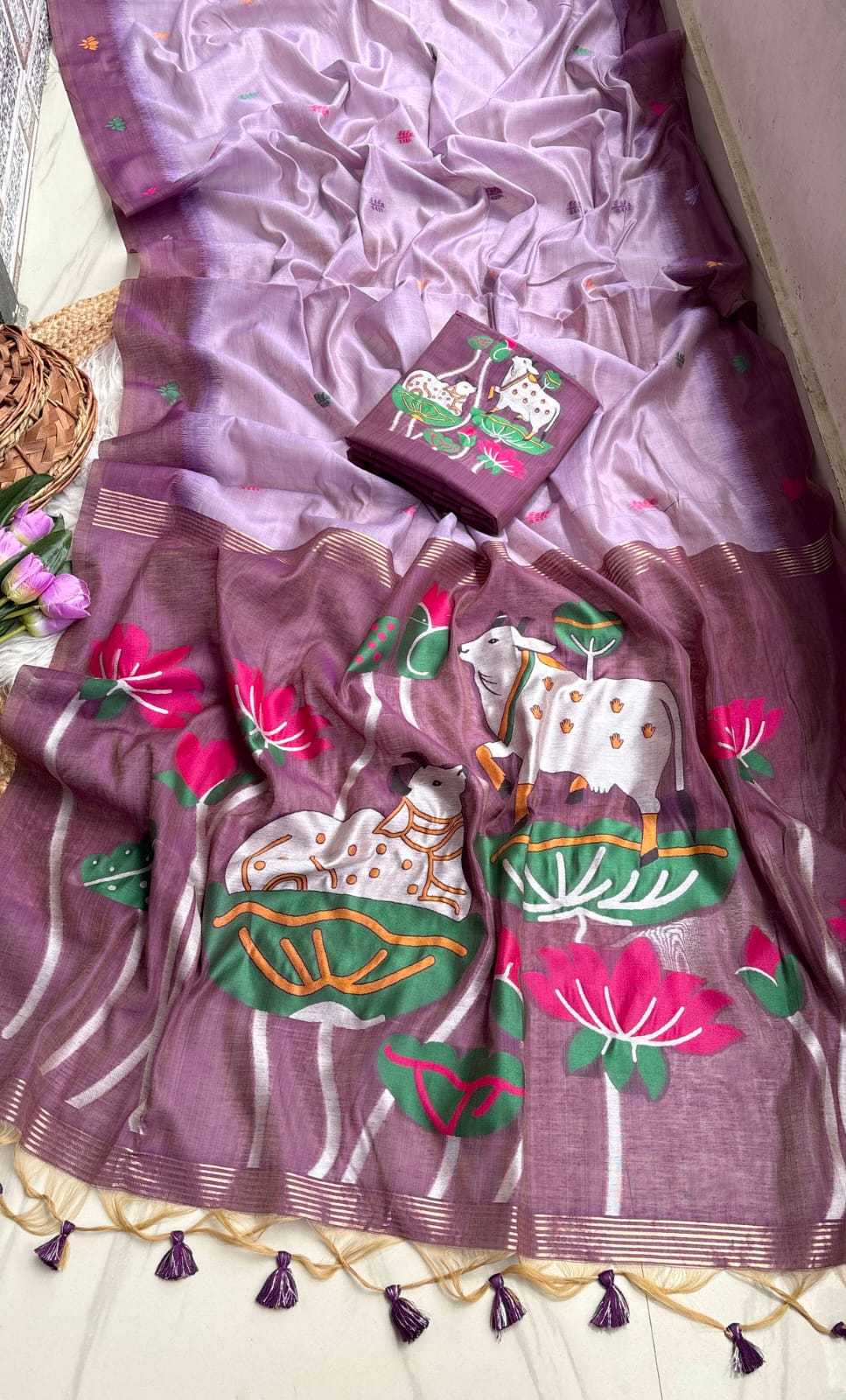 Pichwai Soft Cotton Designer Saree