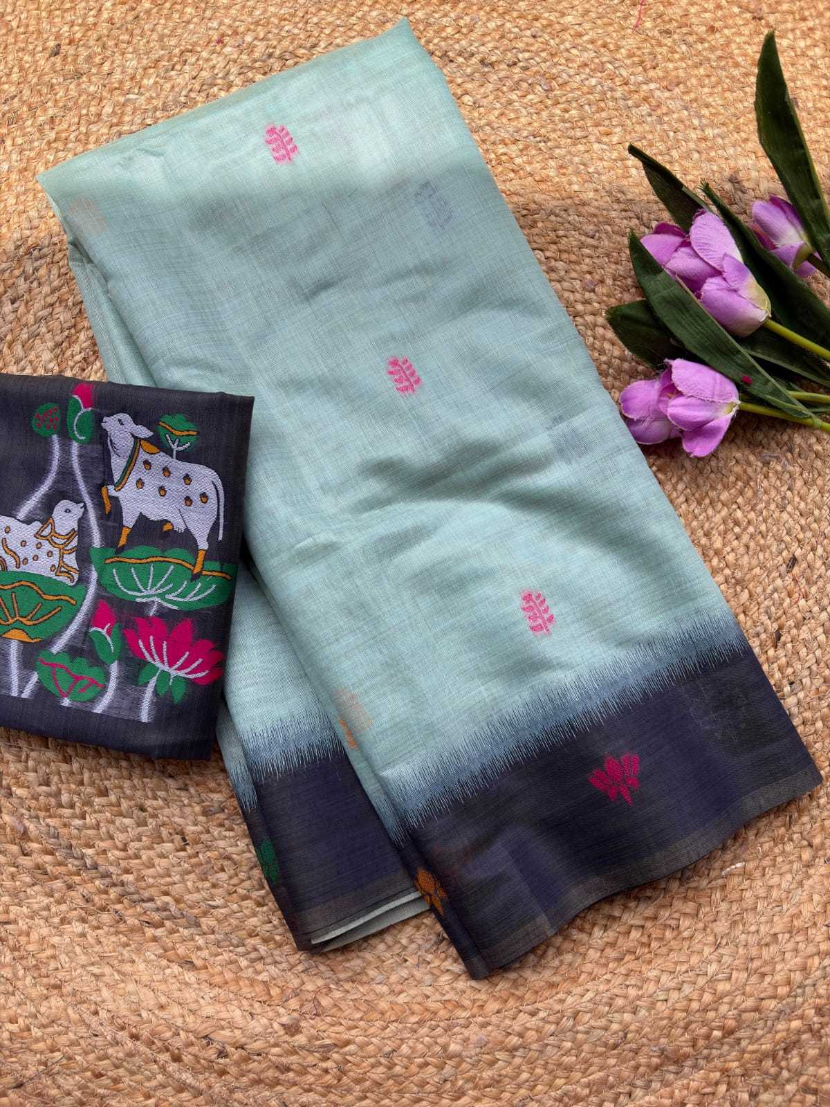 Pichwai Soft Cotton Designer Saree