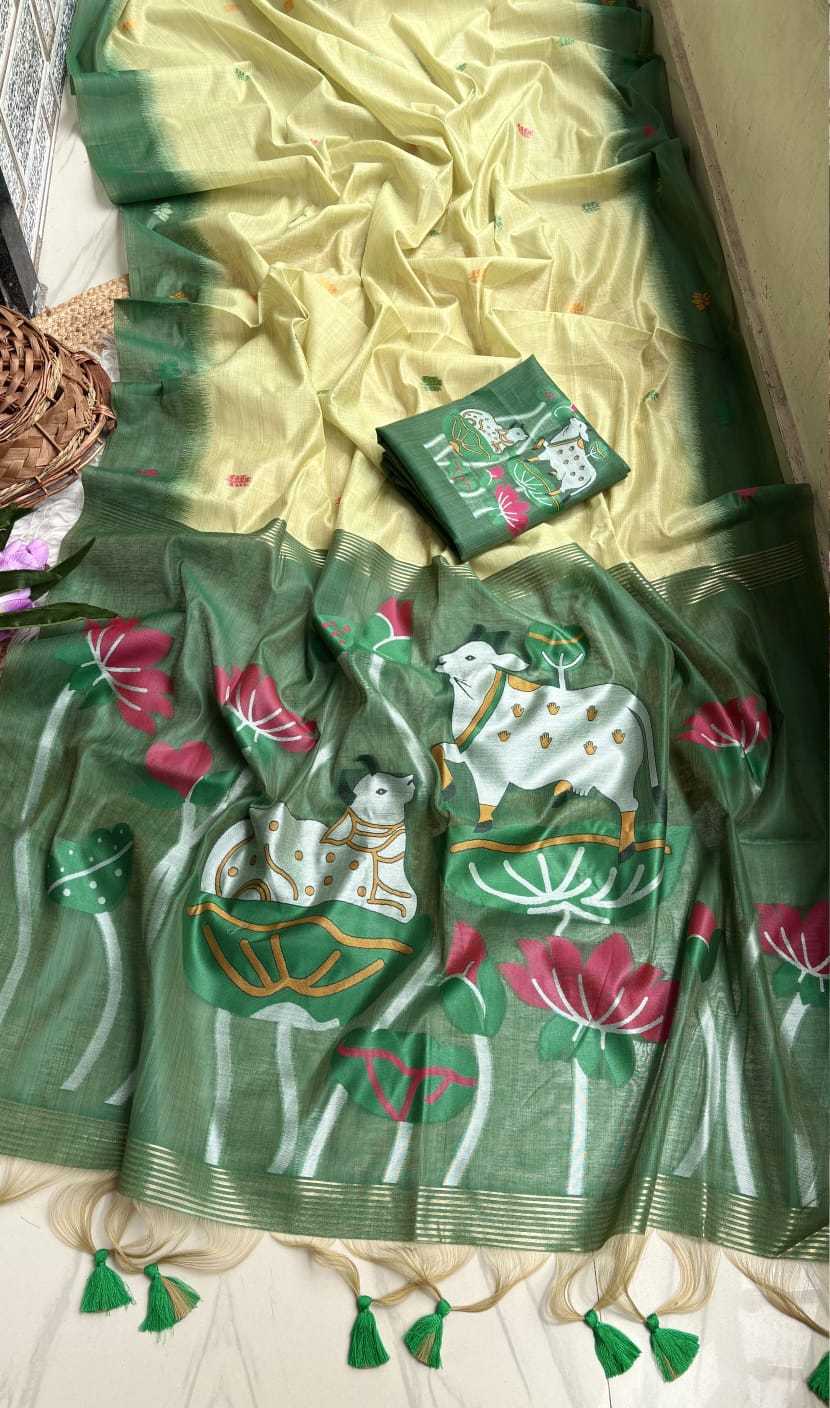 Pichwai Soft Cotton Designer Saree
