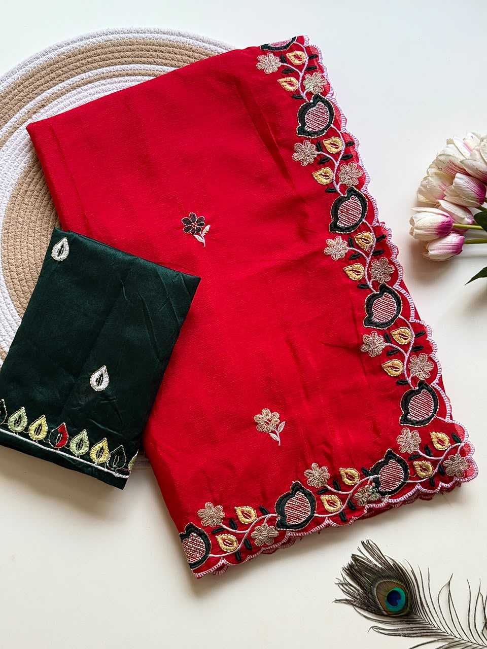 Chinon Party Wear Saree