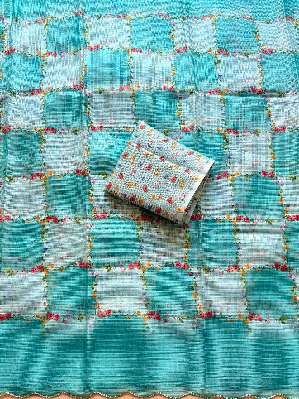 Kota Checks Printed Saree