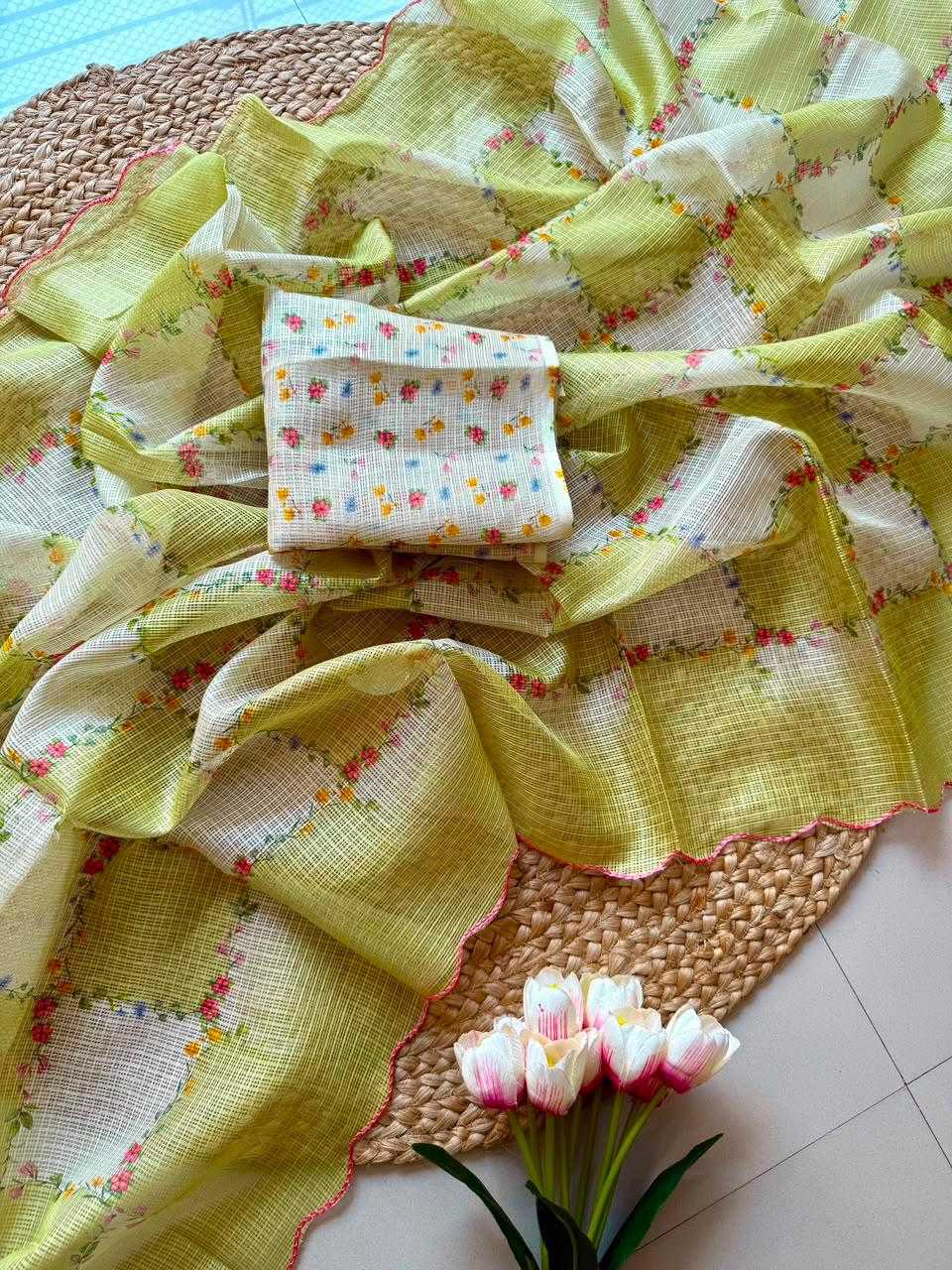 Kota Checks Printed Saree