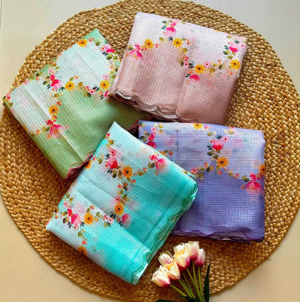 Kota Checks Printed Saree