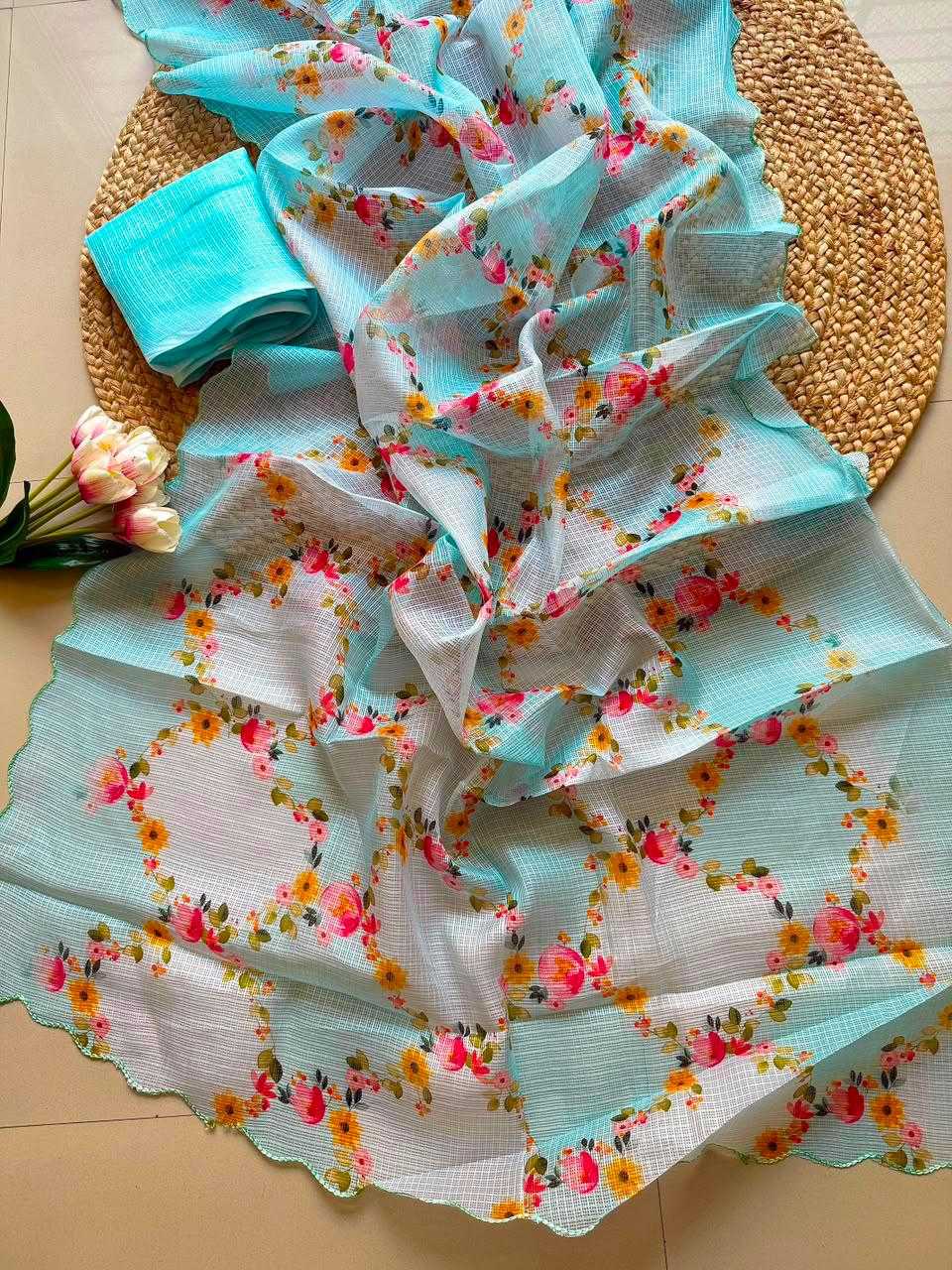 Kota Checks Printed Saree
