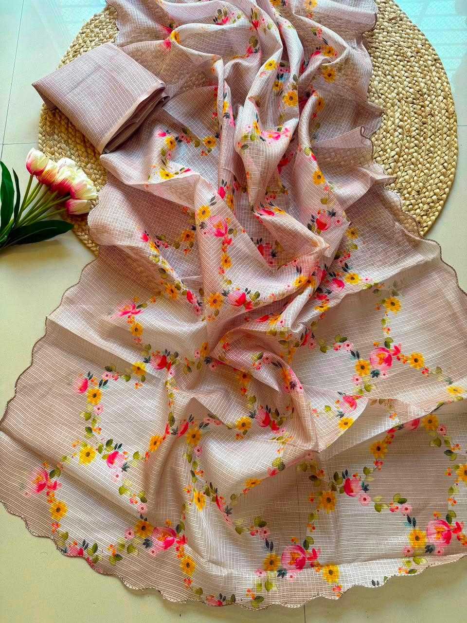 Kota Checks Printed Saree