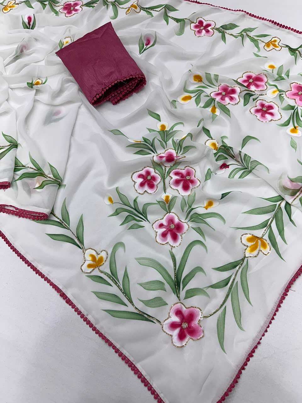 Georgette Printed Saree