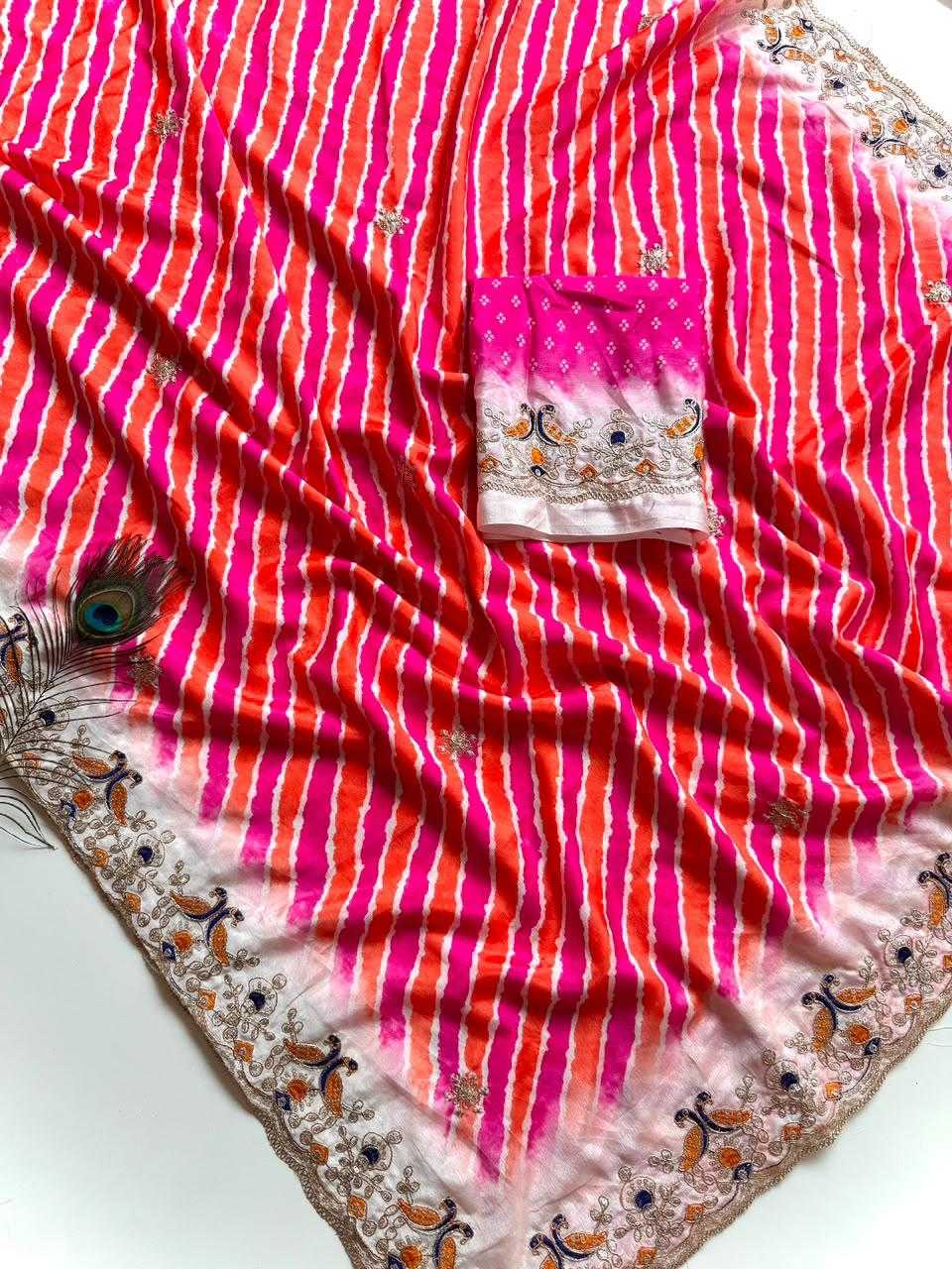 Aaradhya Chinon Designer Saree