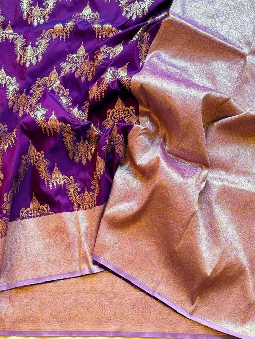 Aarohi Soft Silk Saree in Hot Pink