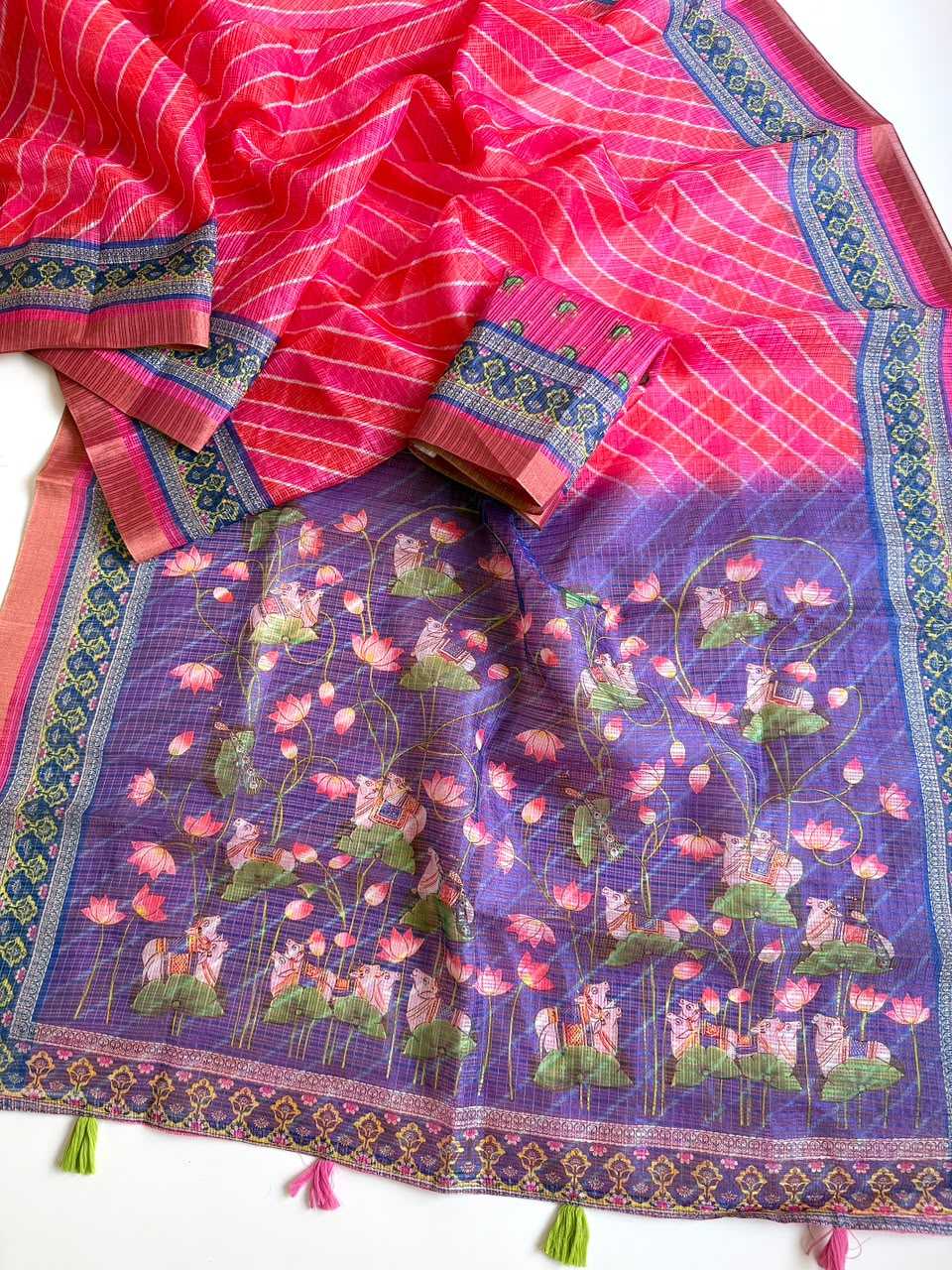 Kota Checks Printed Saree