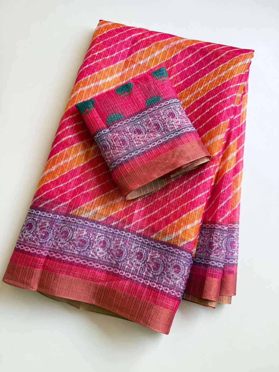 Kota Checks Printed Saree