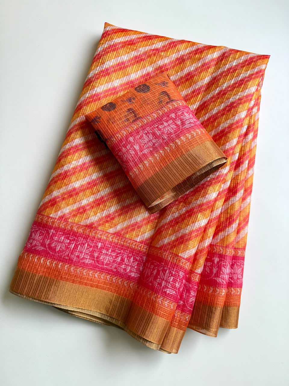 Kota Checks Printed Saree
