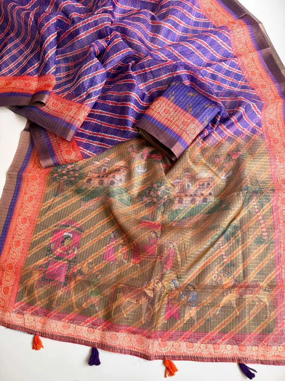Kota Checks Printed Saree