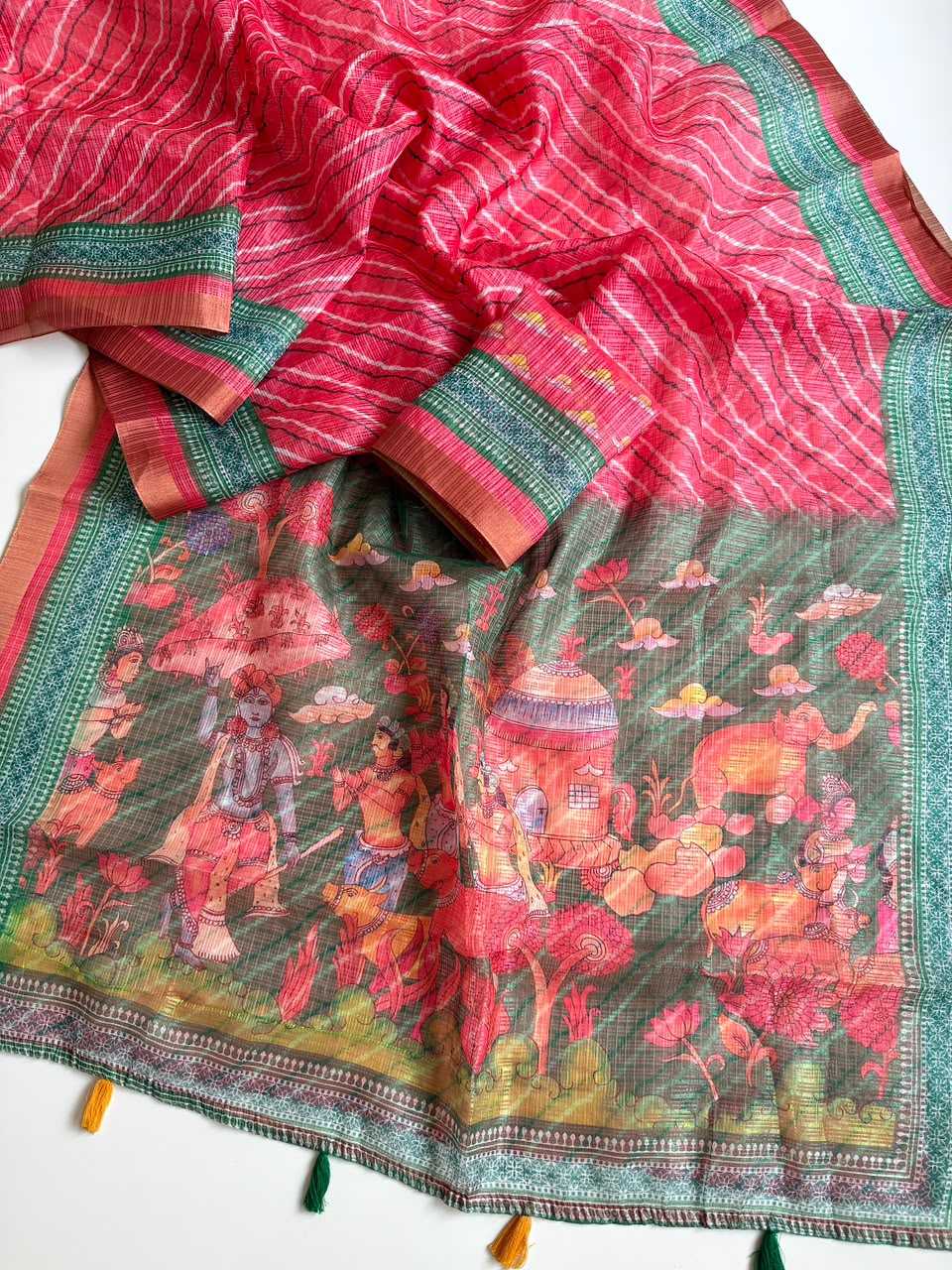 Kota Checks Printed Saree