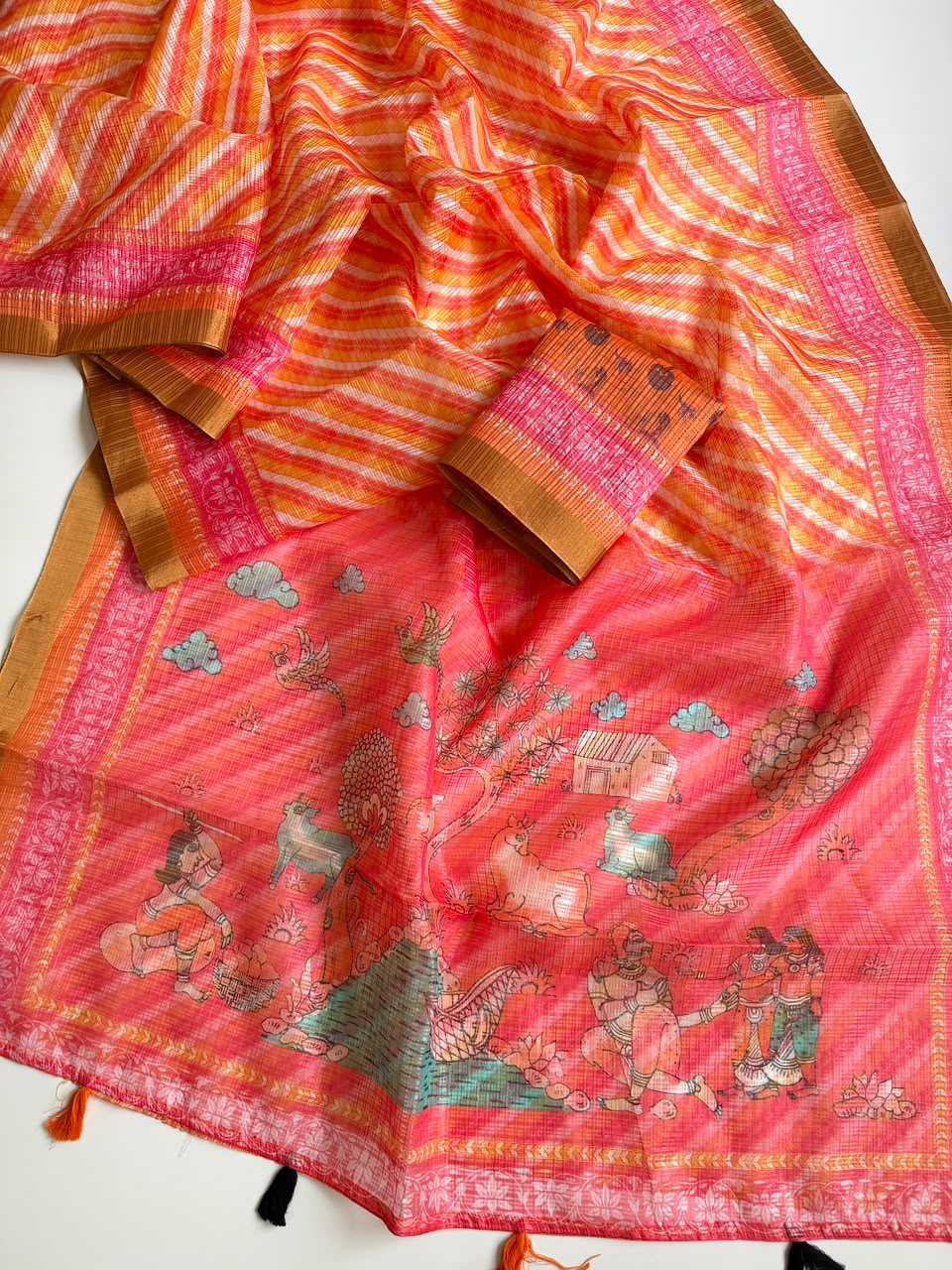 Kota Checks Printed Saree