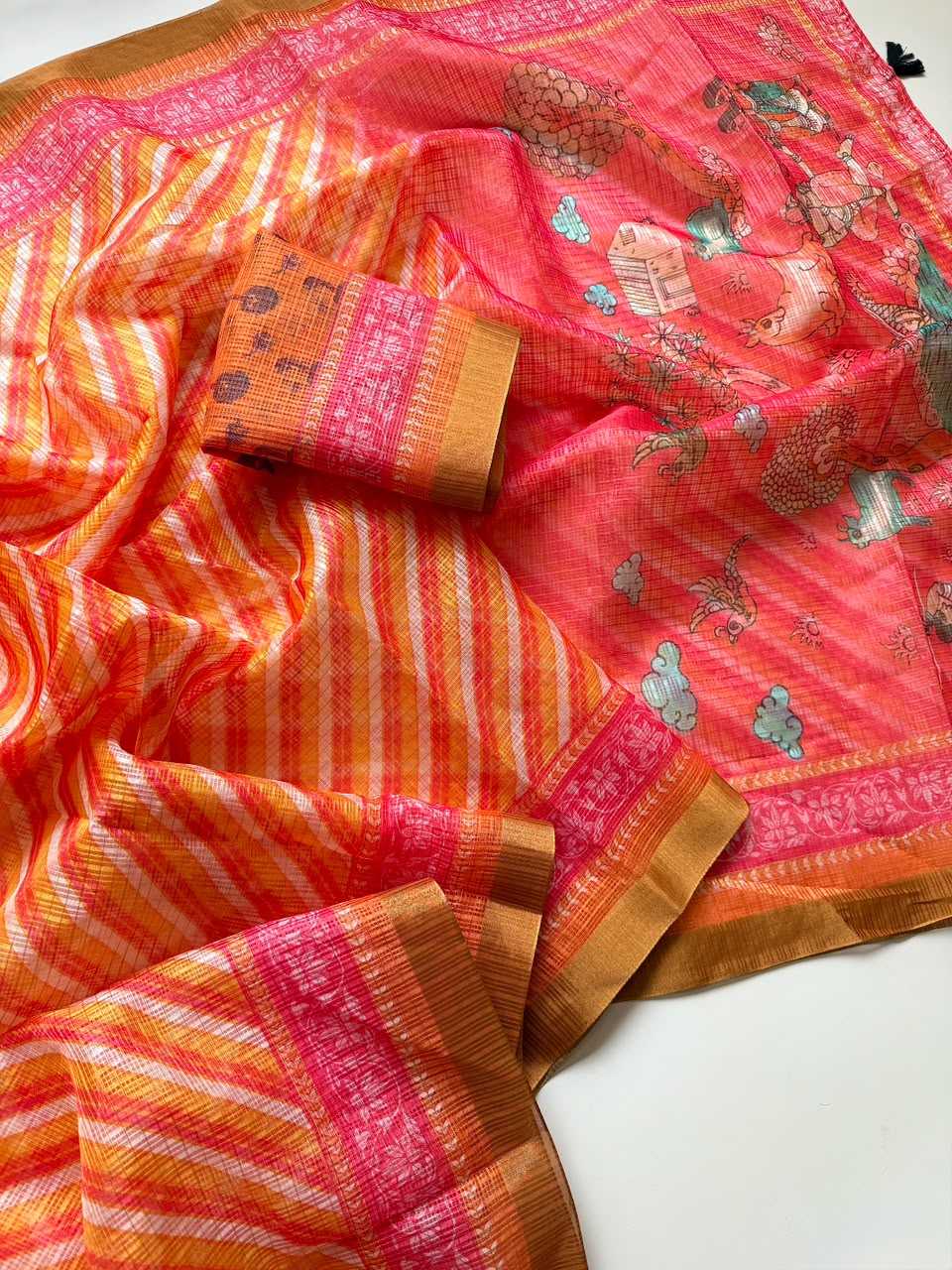 Kota Checks Printed Saree