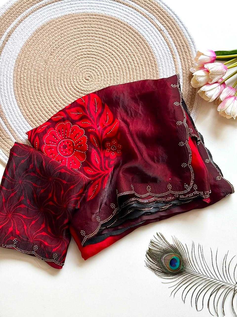 Satin Designer Saree