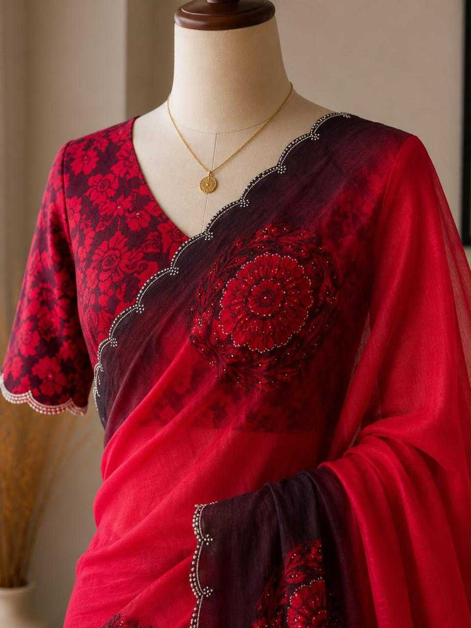 Satin Designer Saree