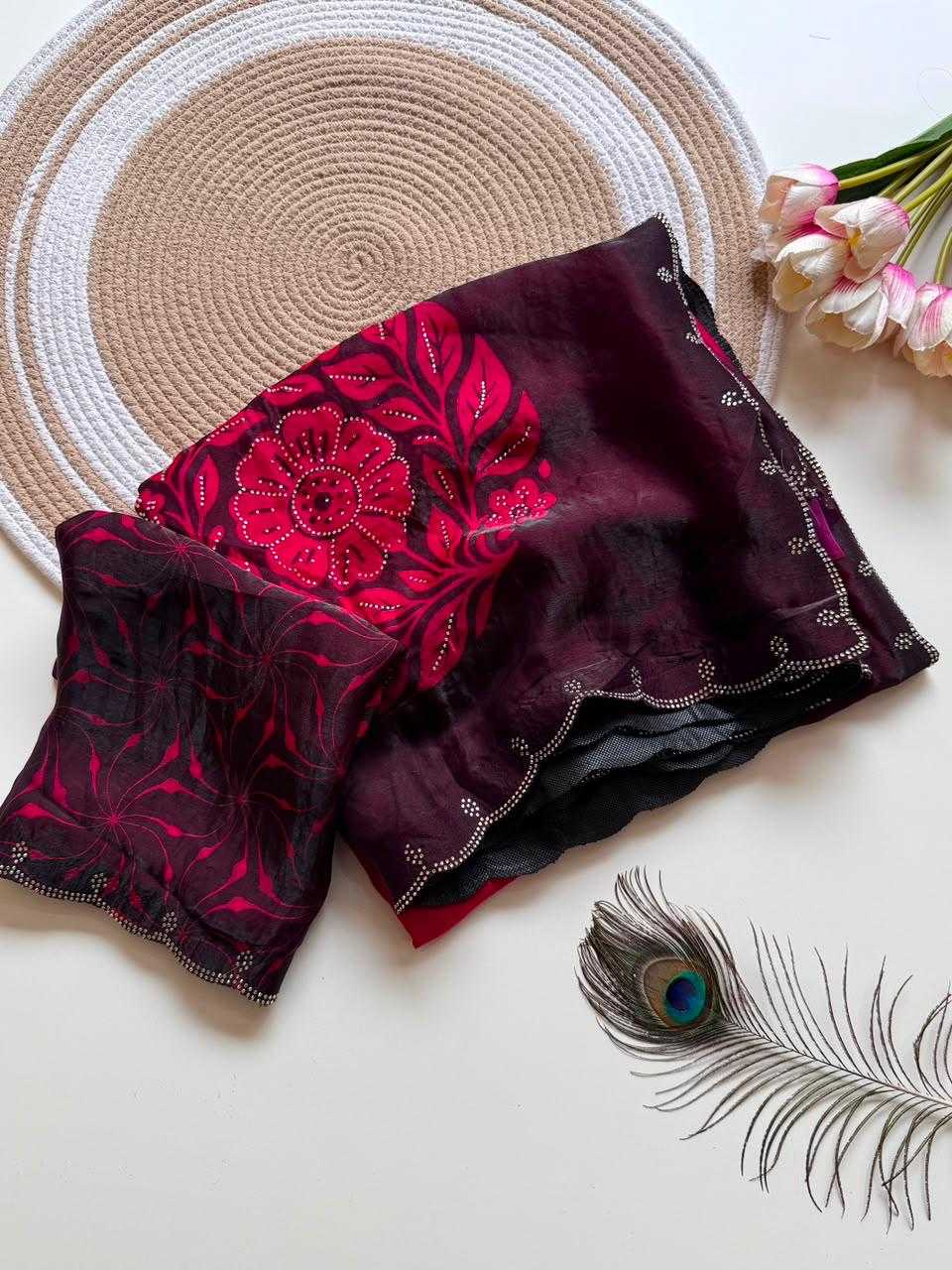 Satin Designer Saree