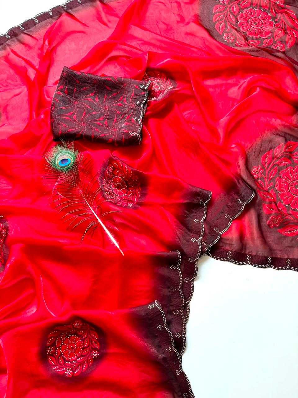 Satin Designer Saree