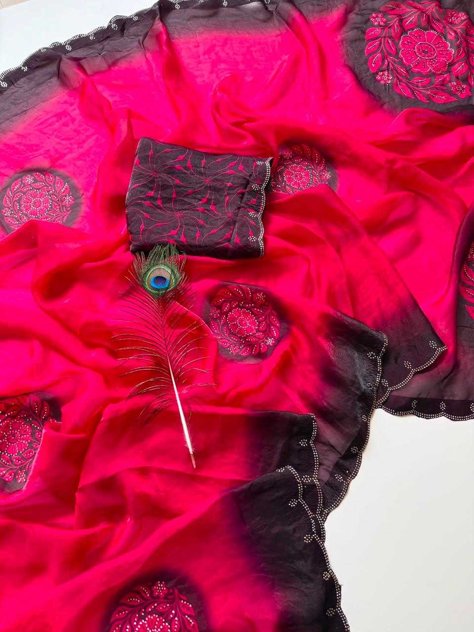 Satin Designer Saree