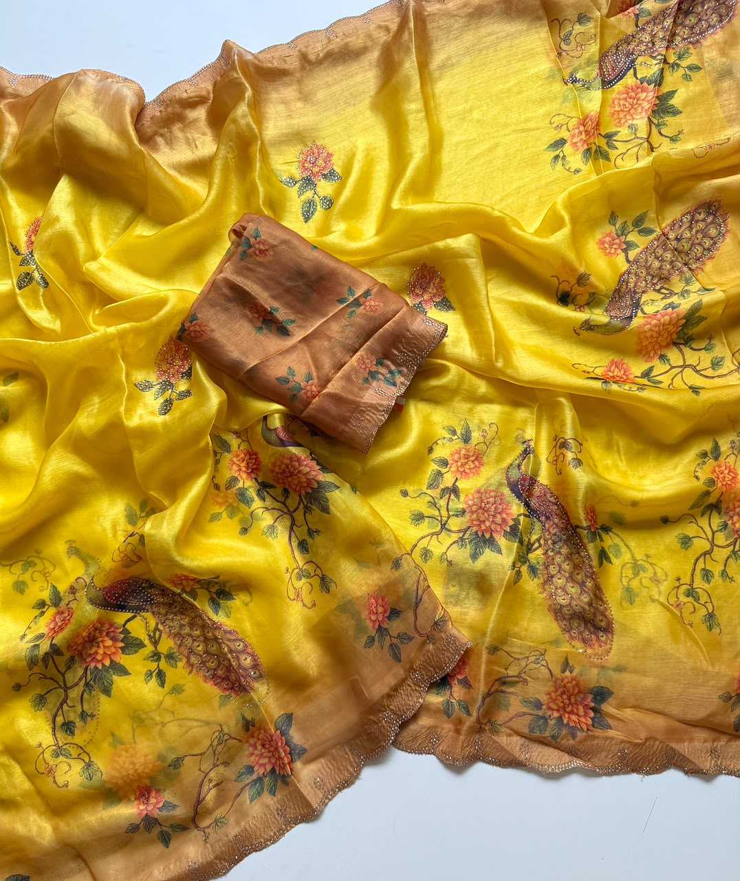 Satin Designer Saree