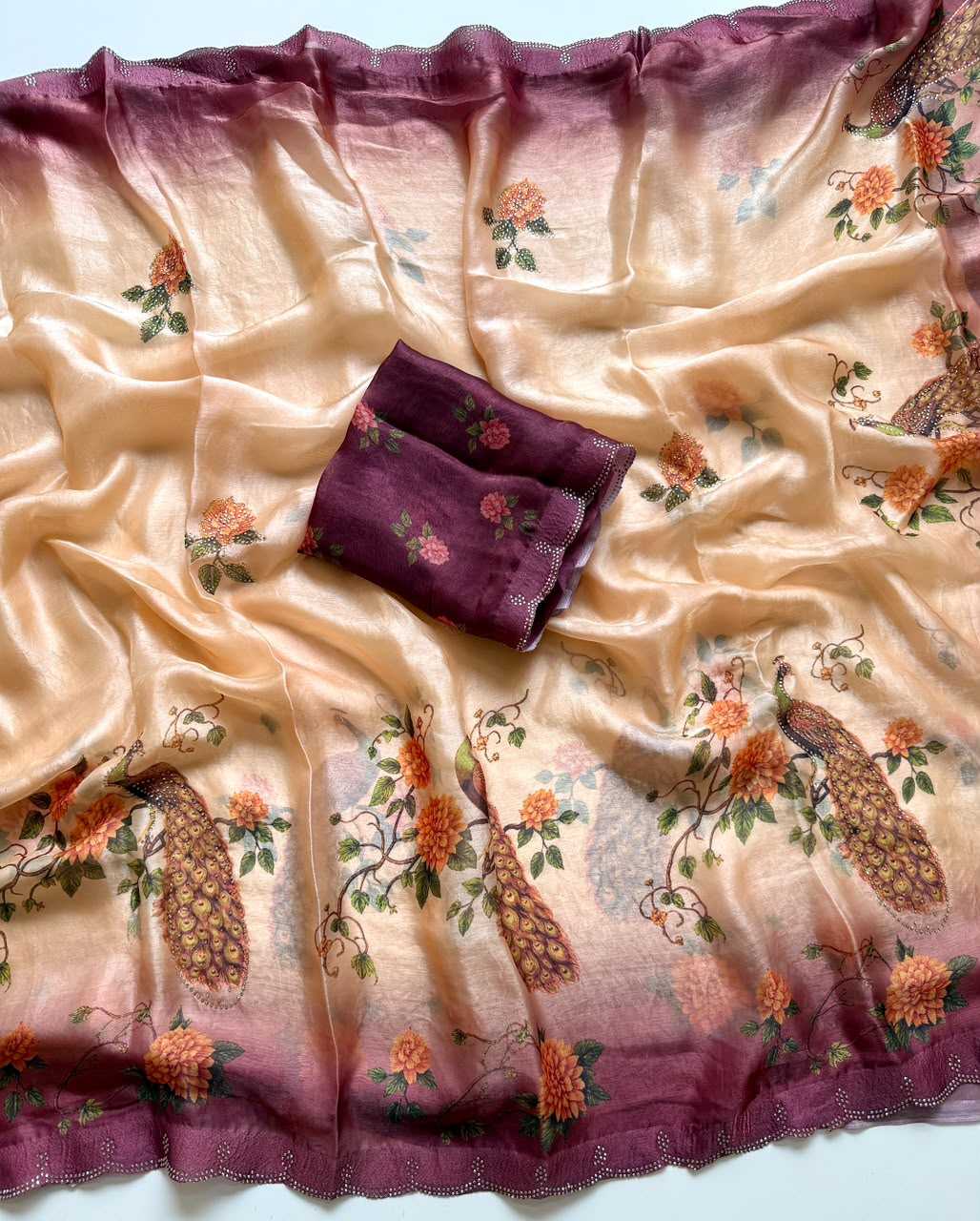 Satin Designer Saree