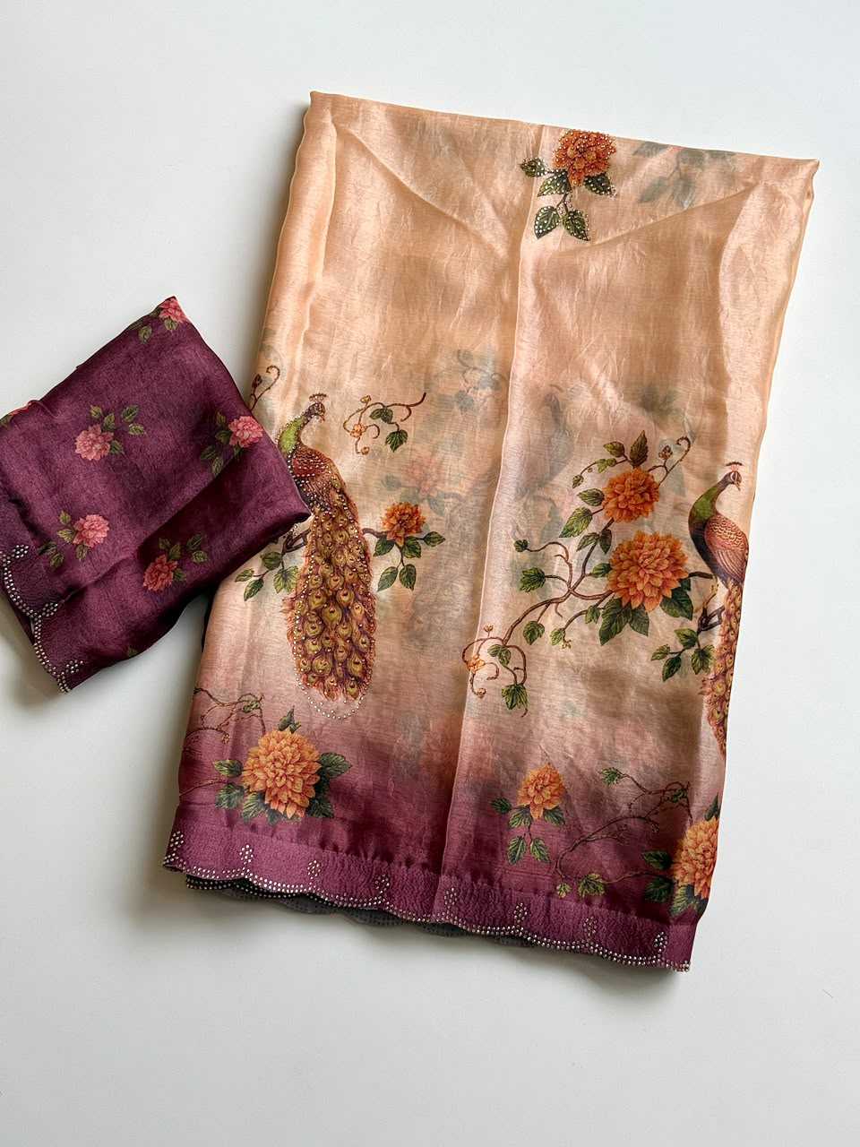 Satin Designer Saree