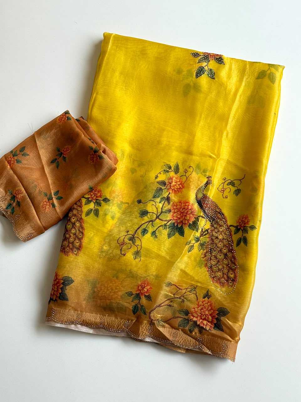 Satin Designer Saree
