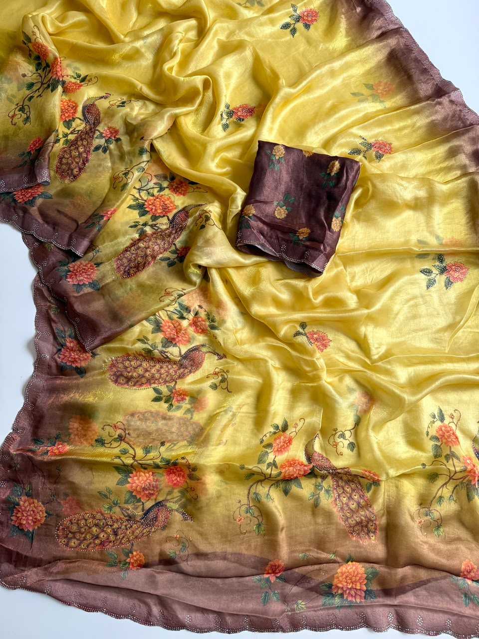 Satin Designer Saree