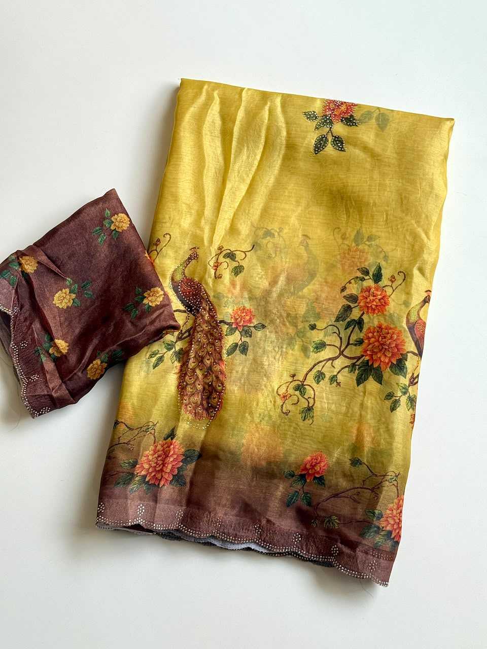 Satin Designer Saree