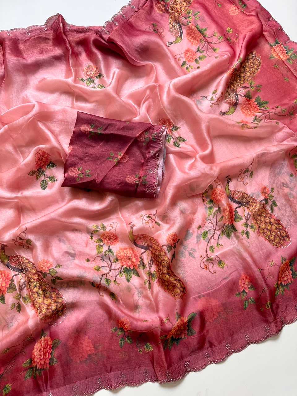 Satin Designer Saree