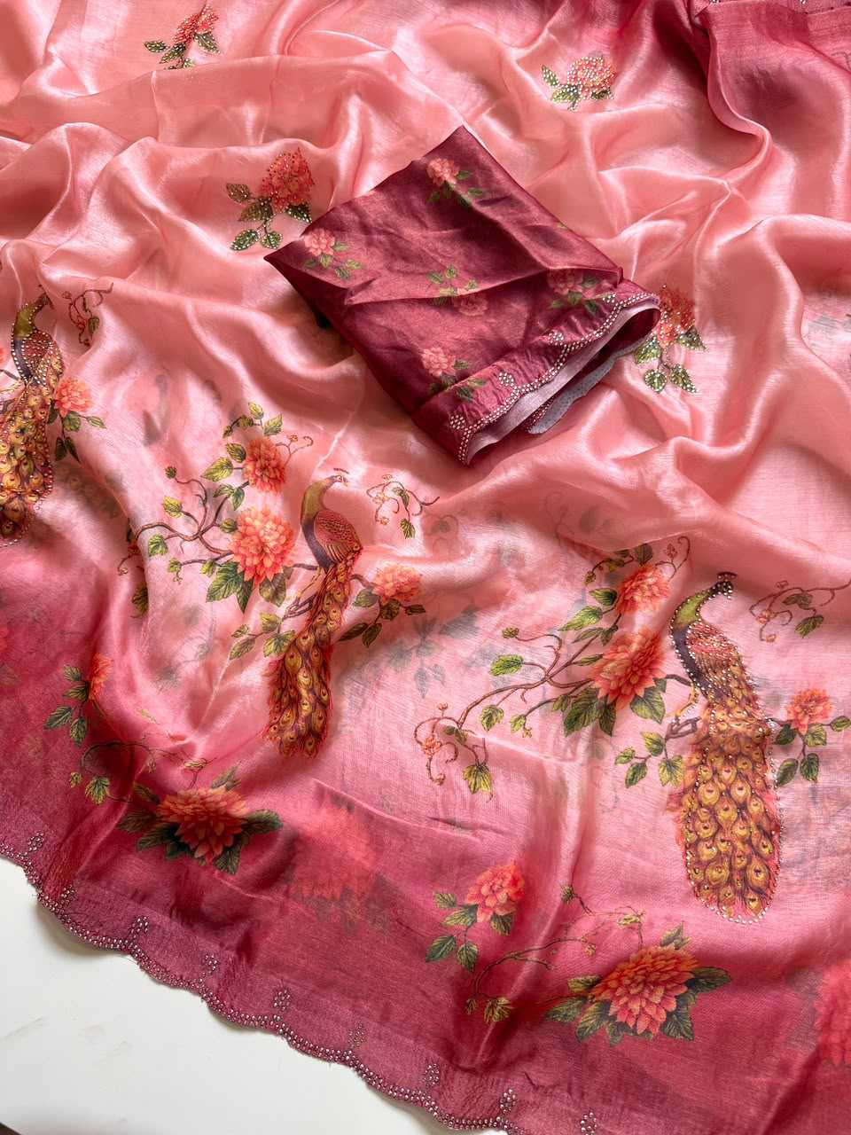 Satin Designer Saree