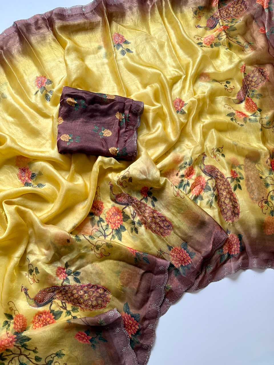 Satin Designer Saree