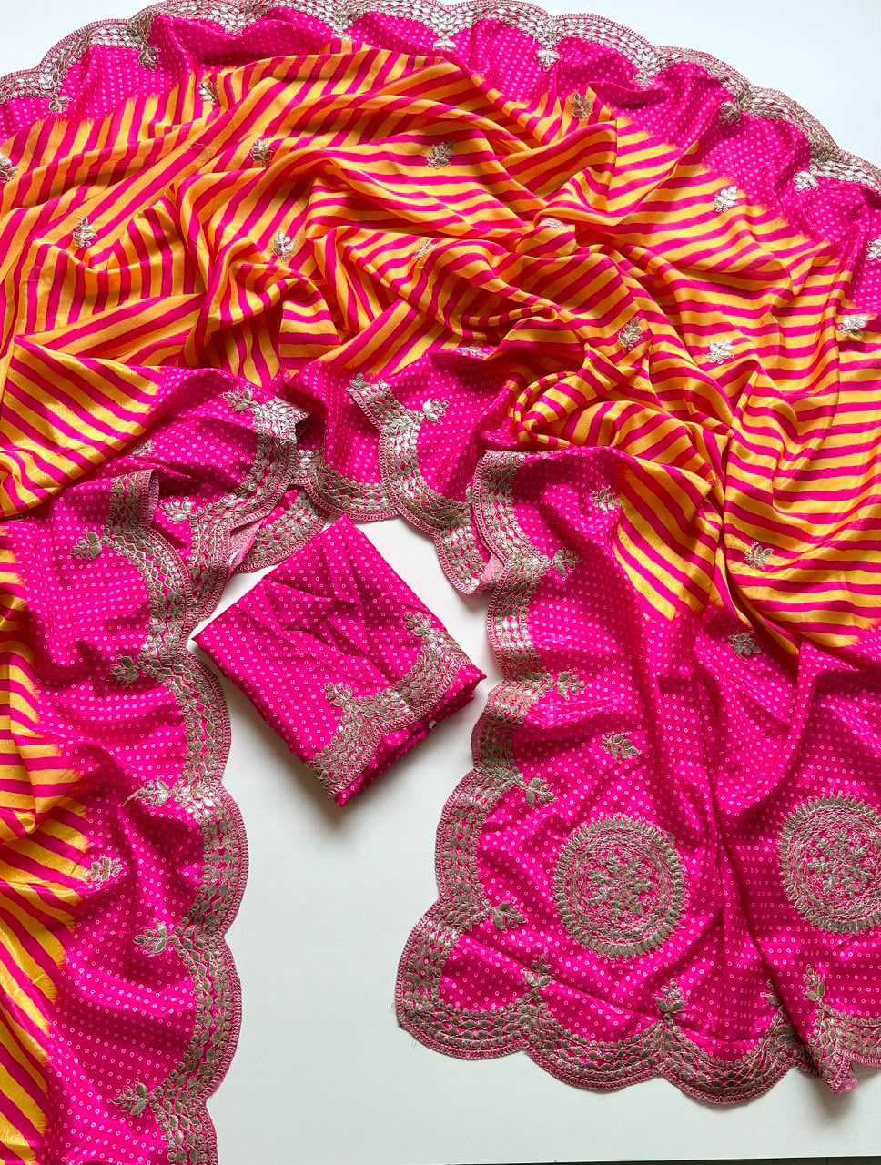 Aditi Chinon Silk Printed Saree