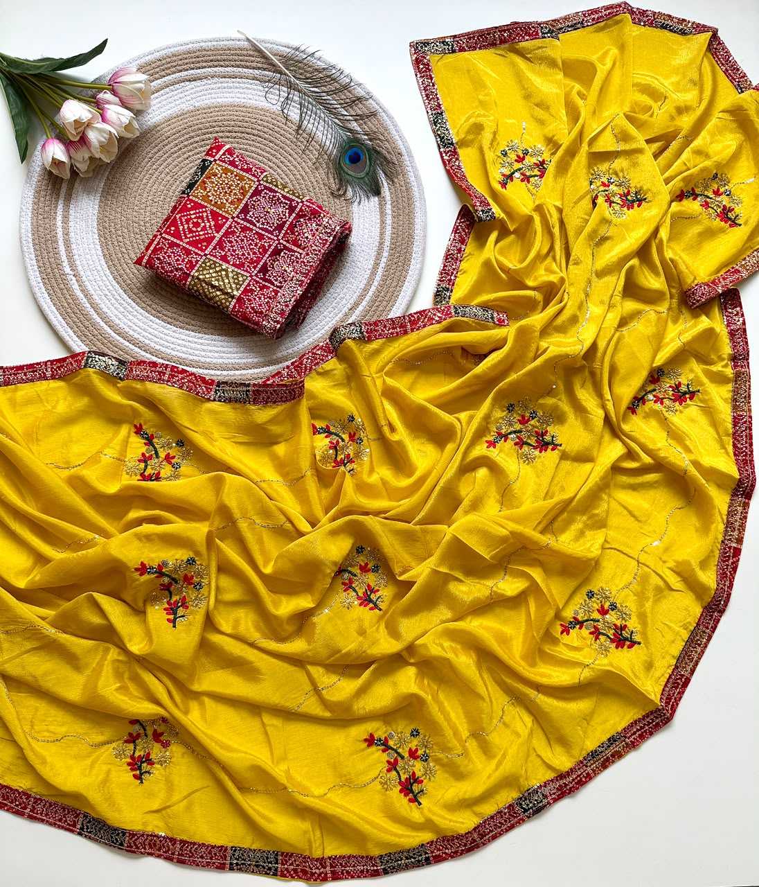 Chinon Designer Saree