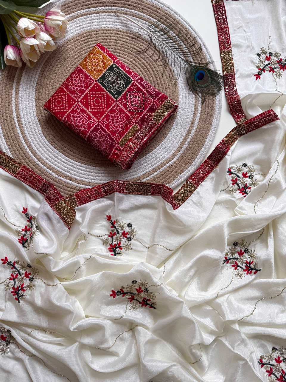 Chinon Designer Saree