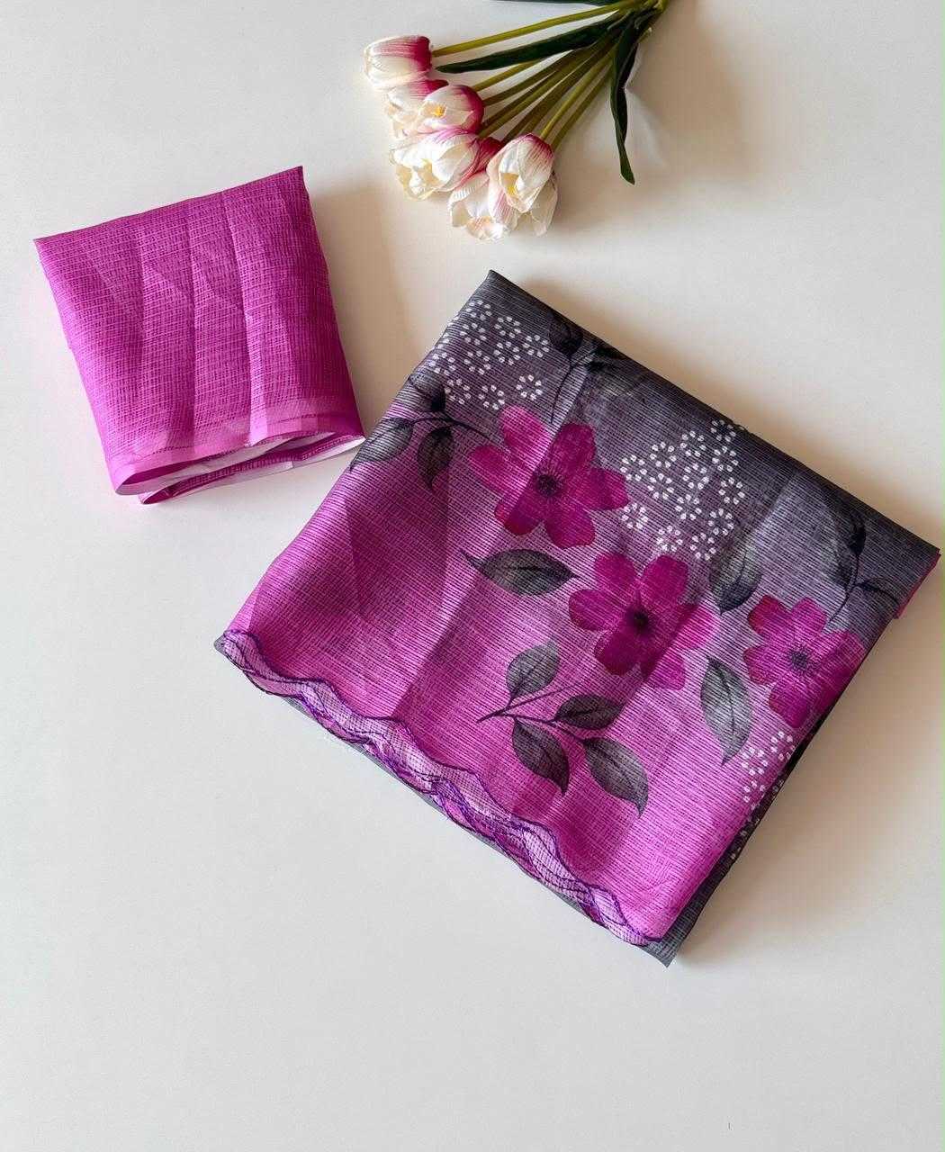 Kota Checks Printed Saree