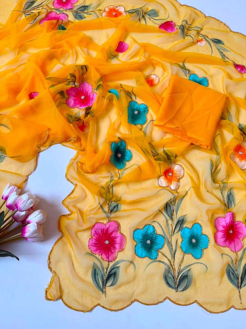 Chiffon Printed Saree