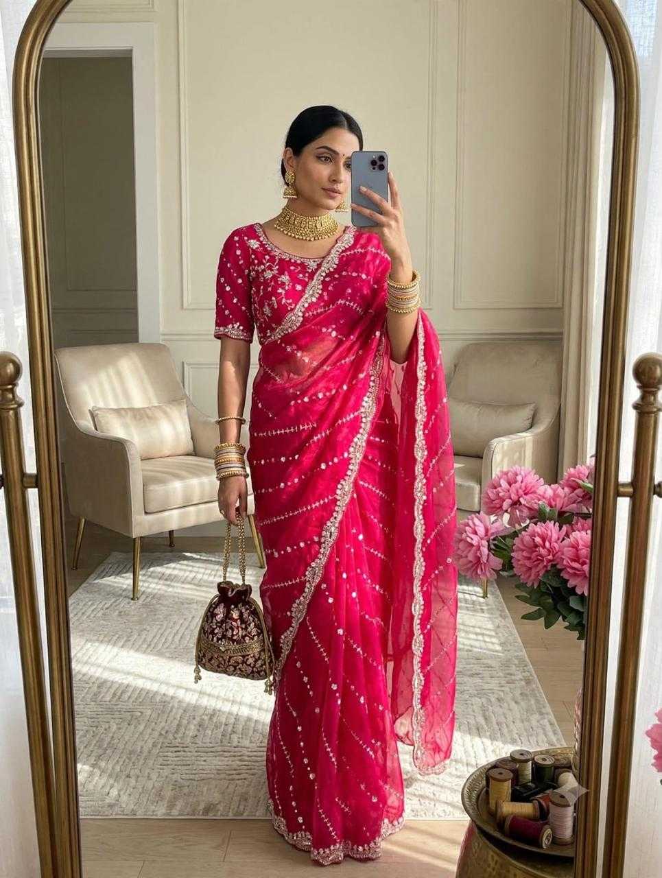 Akshara Satin Sequence Saree