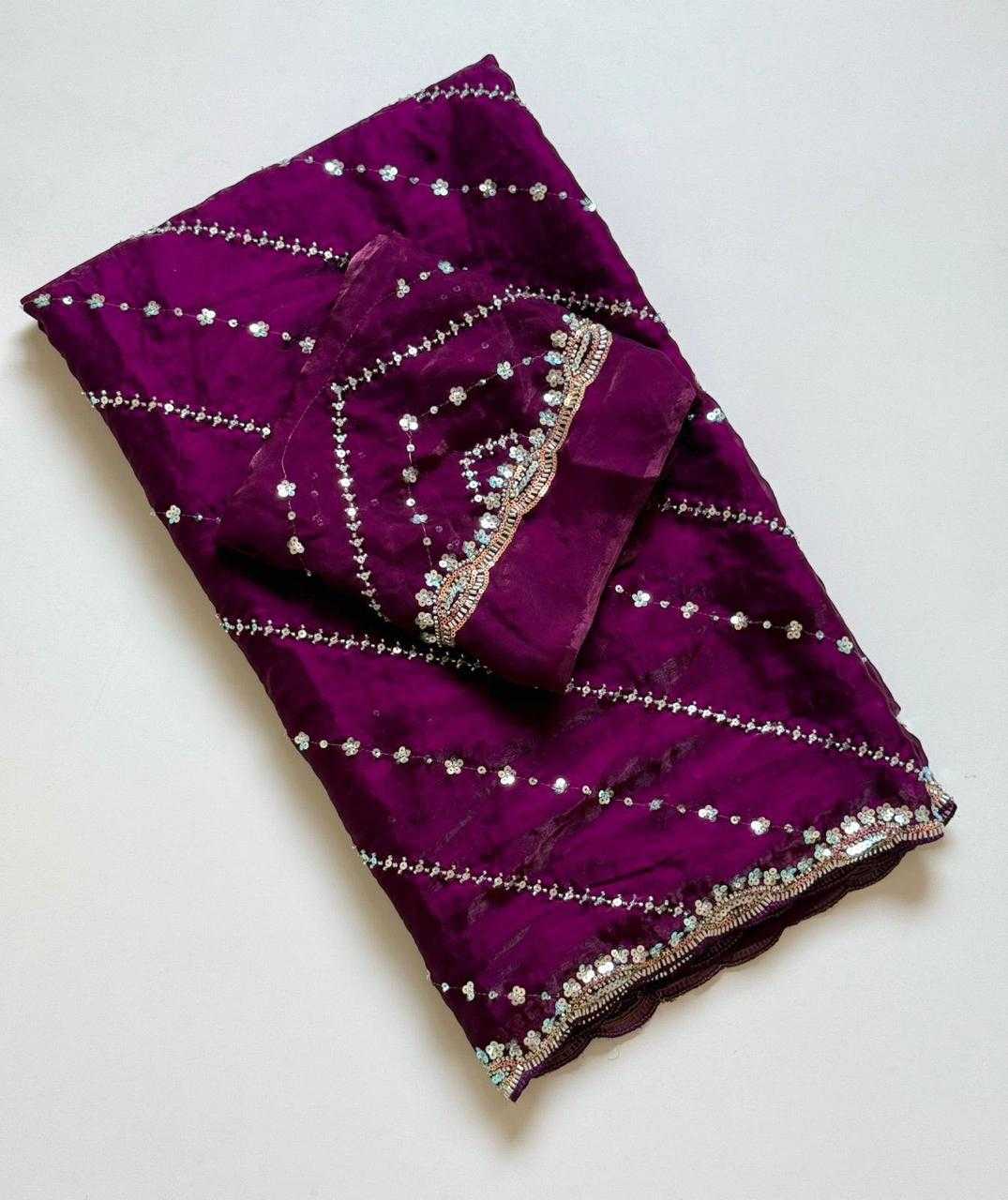 Akshara Satin Sequence Saree