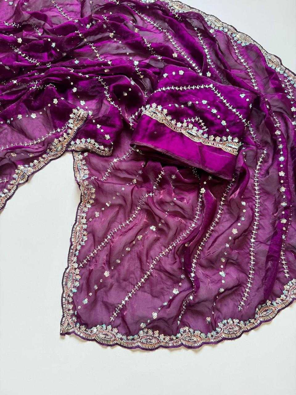 Akshara Satin Sequence Saree