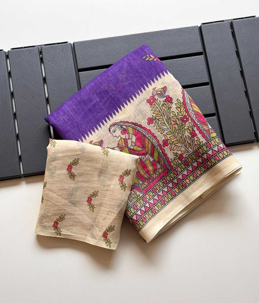 Linen Designer Saree