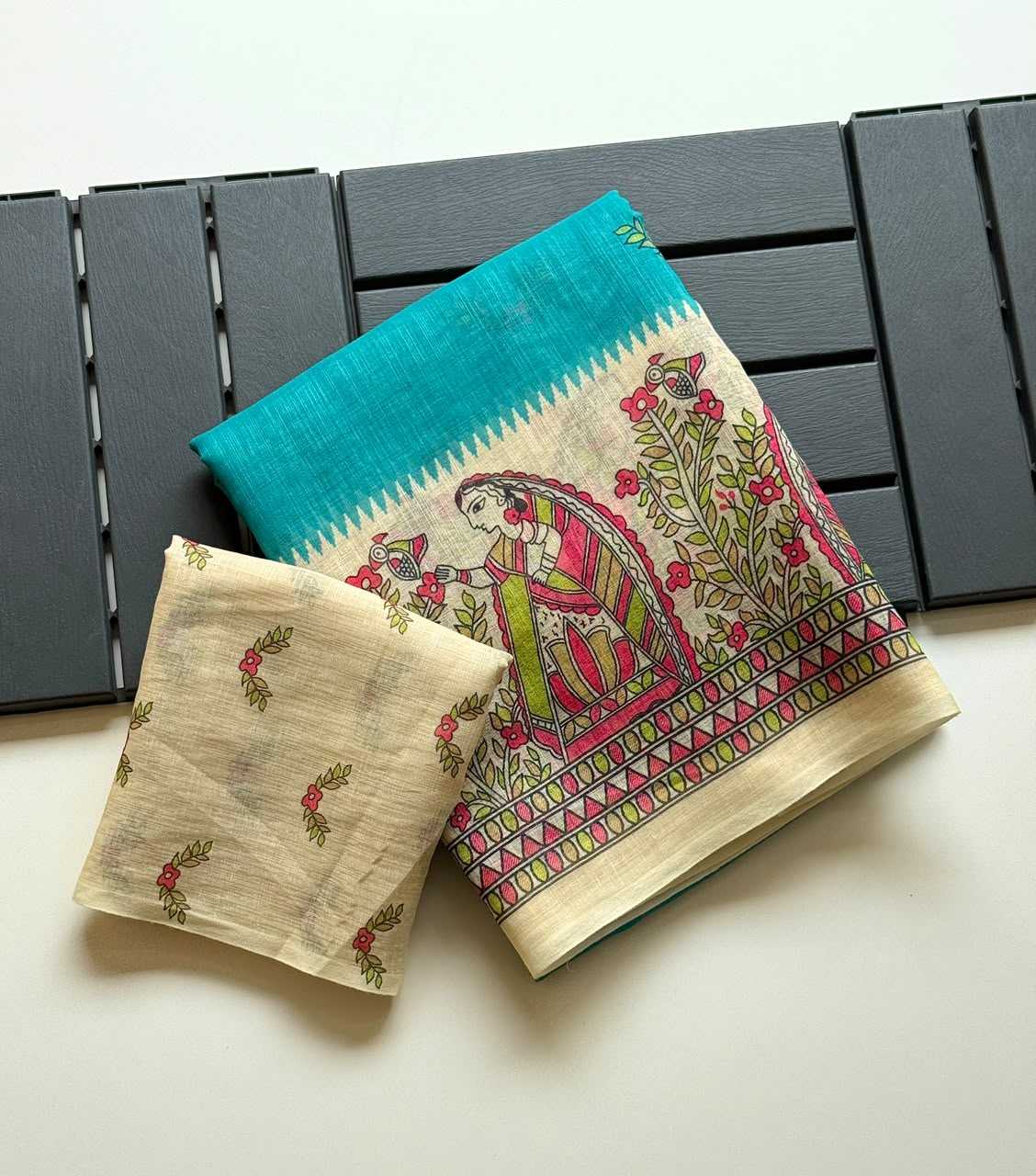Linen Designer Saree