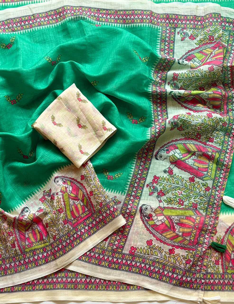 Linen Designer Saree