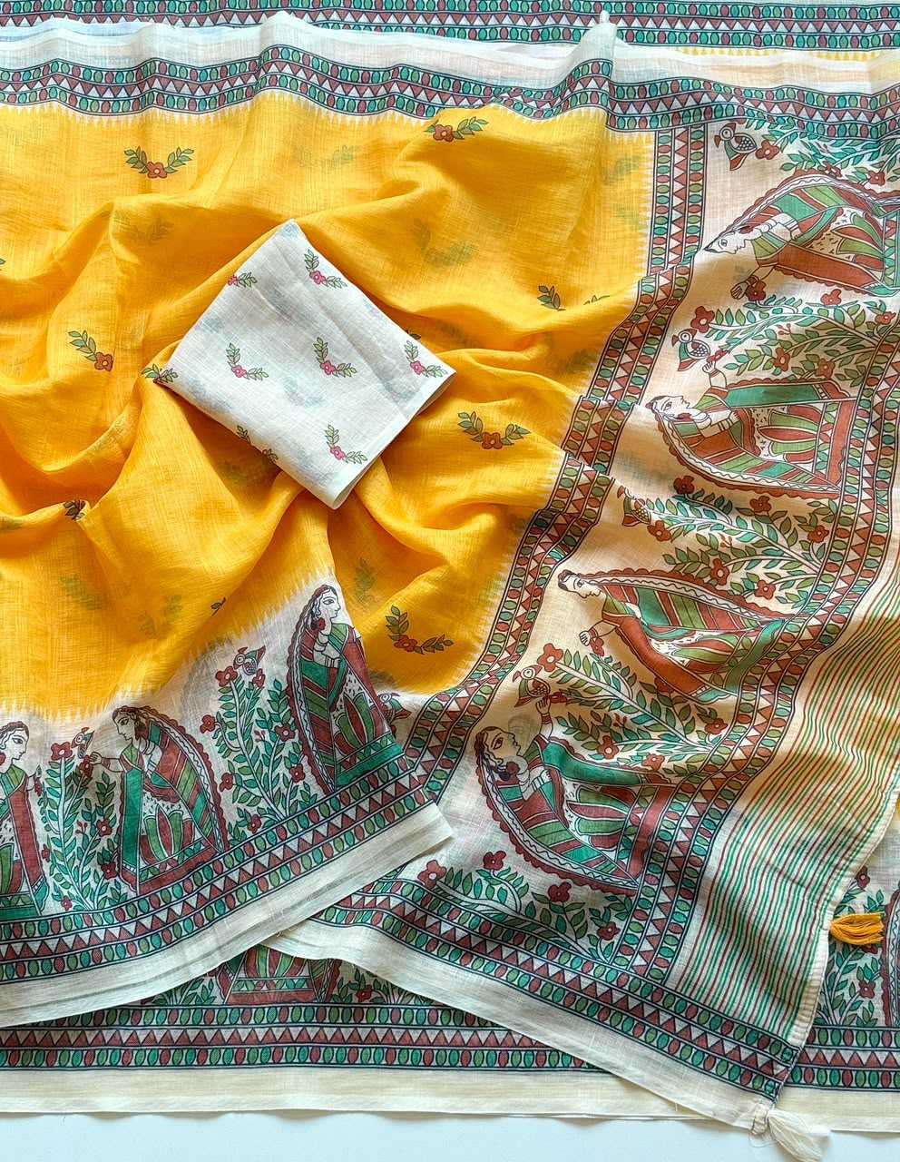 Linen Designer Saree