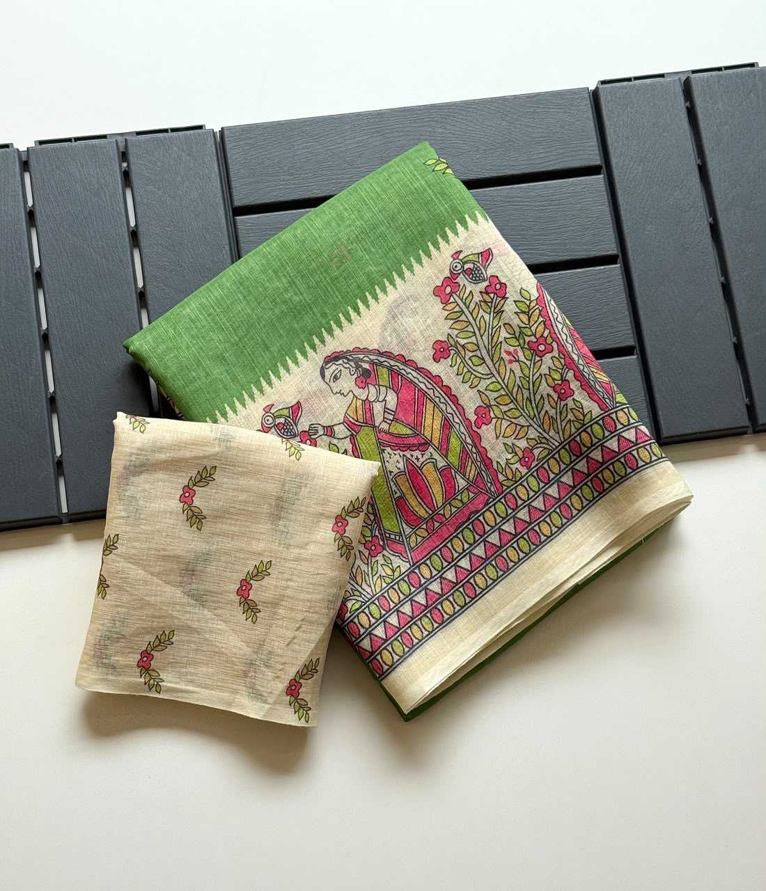 Linen Designer Saree